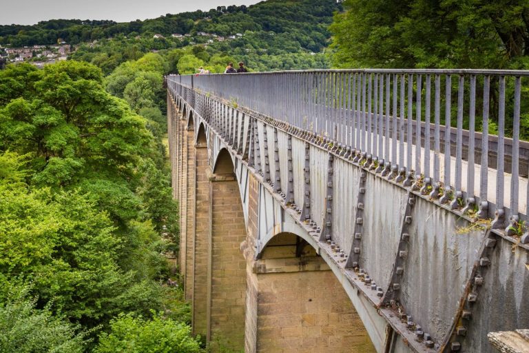 view as crossing the Pontcysylite Aqueduct, near Llangollen