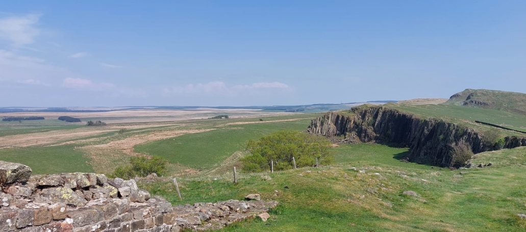The terrain on Hadrian's Wall from Walltown Crags
