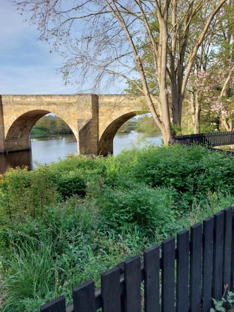 Picture of Chollerford Bridge from the Hadrian's Wall path