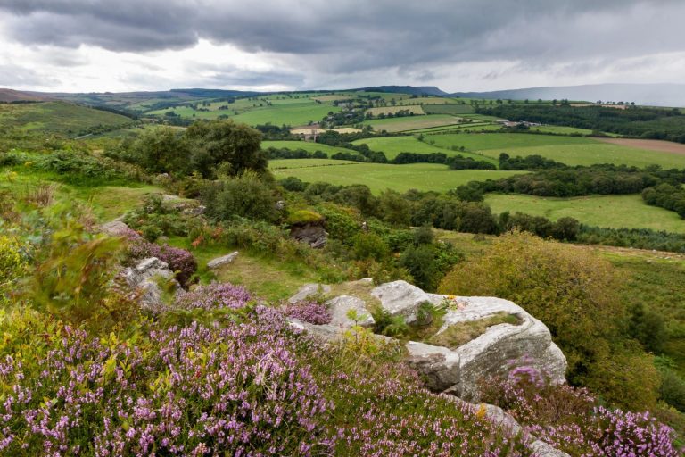 Pennine way looking over the Cheviot hills