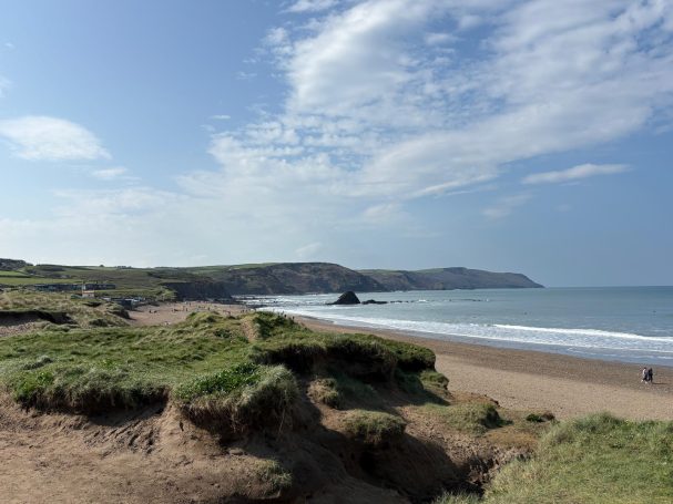Wide mouth bay sandy beach