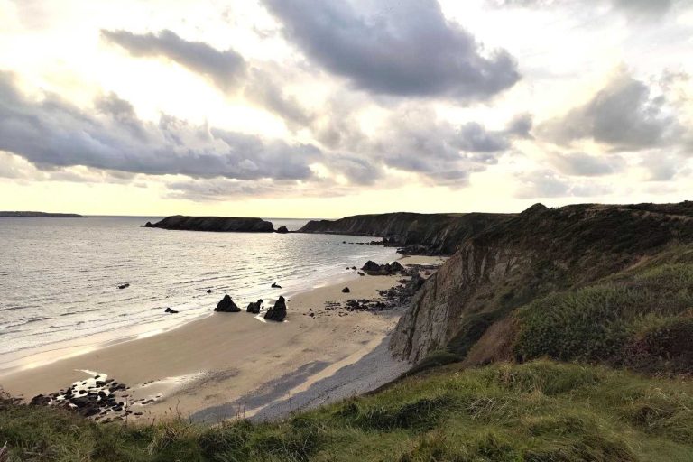 Looking onto Marloes Sands beach