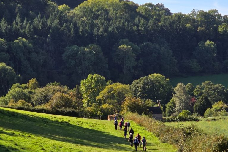 Walkers on path near Hereford