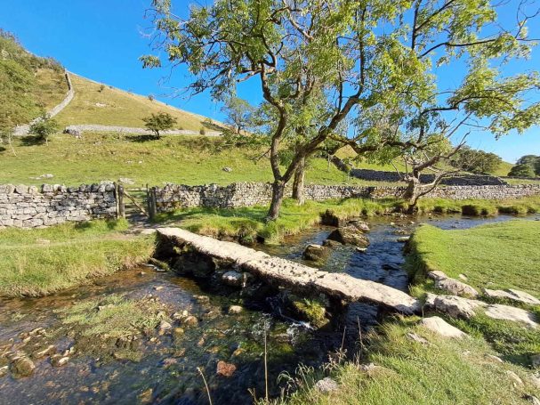 Stone bridge crossing brook