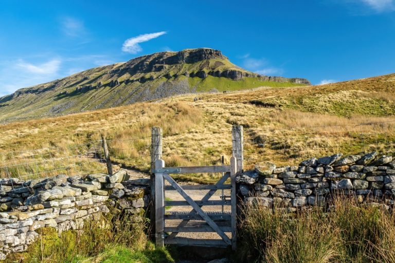 Pennine way path up Pen-Y-Ghent